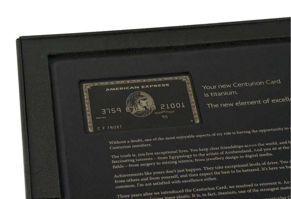 Centurion pack detail — card and letter